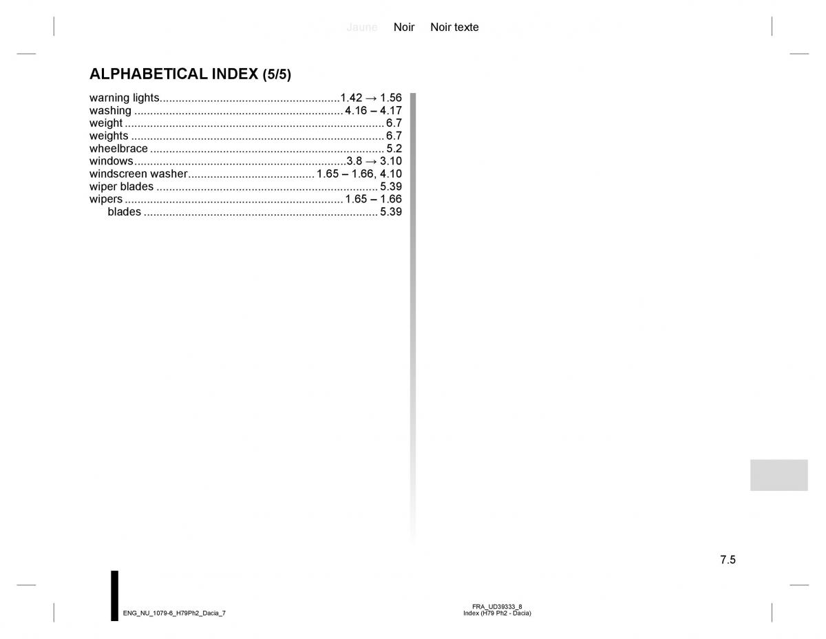 manual  Dacia Duster owners manual / page 253