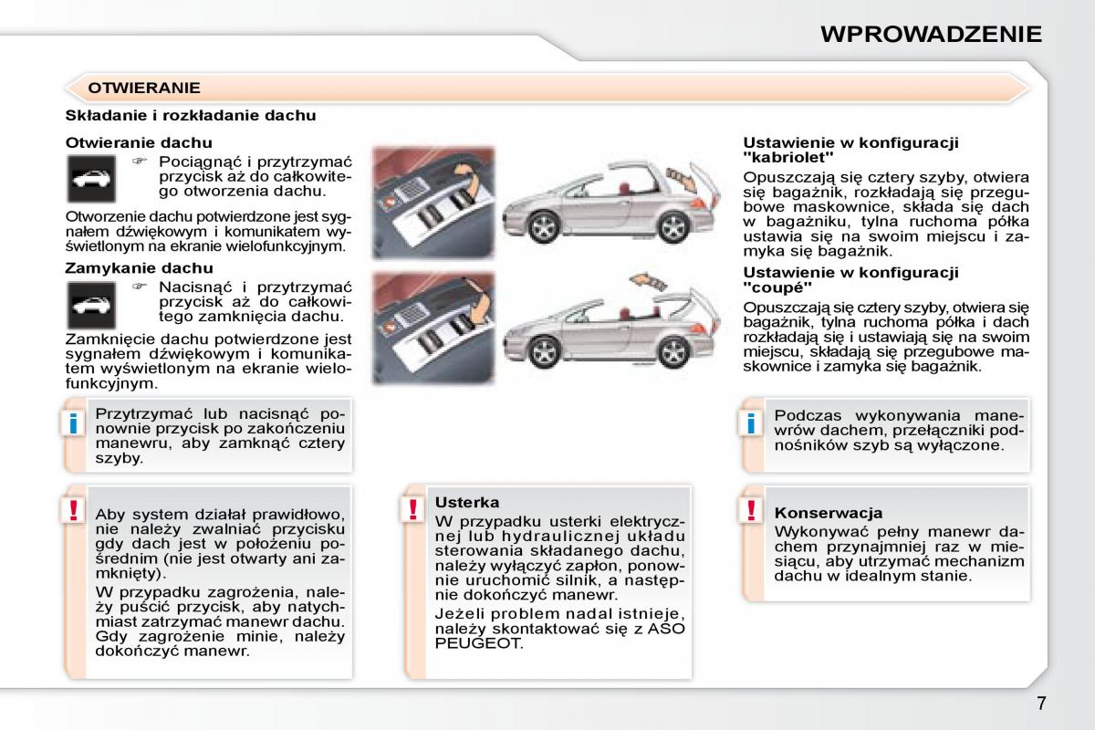 Peugeot 307 CC instrukcja obslugi / page 4