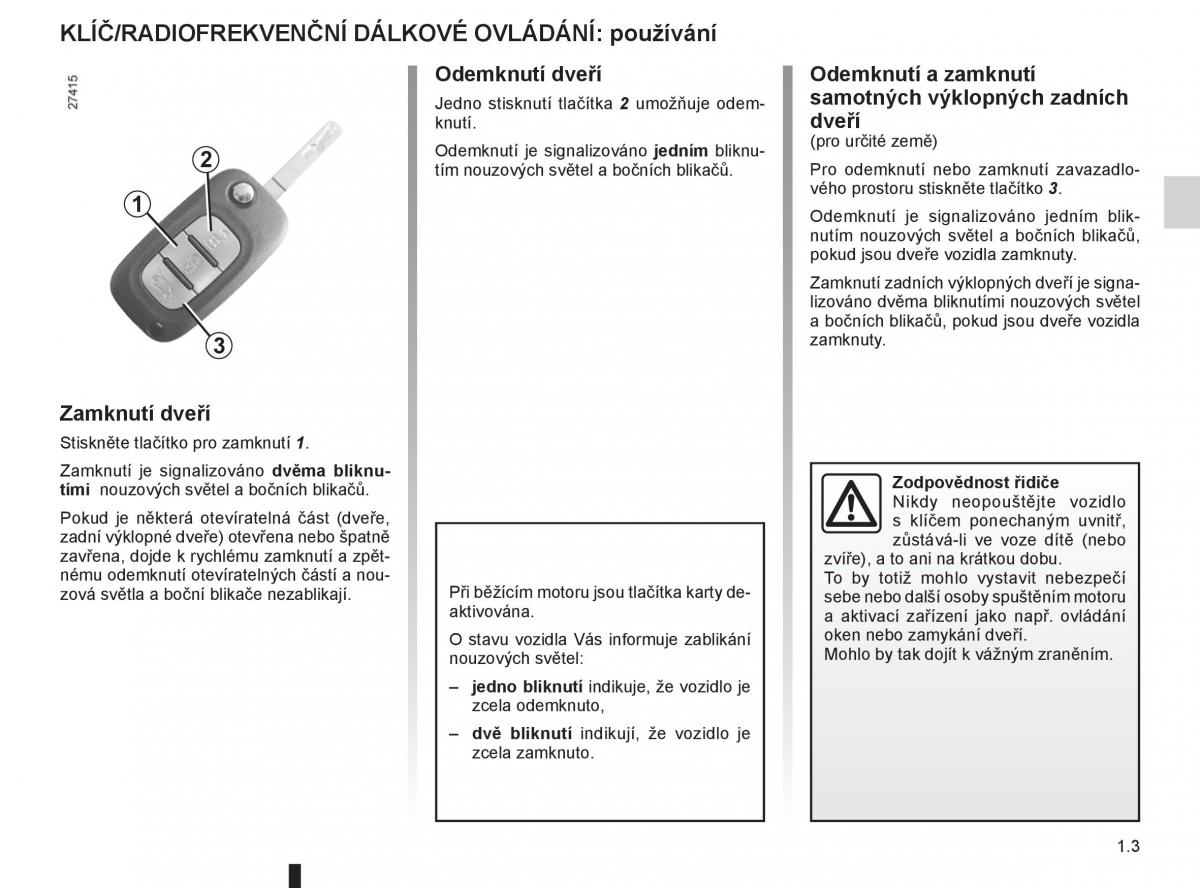 Renault Fluence navod k obsludze / page 9