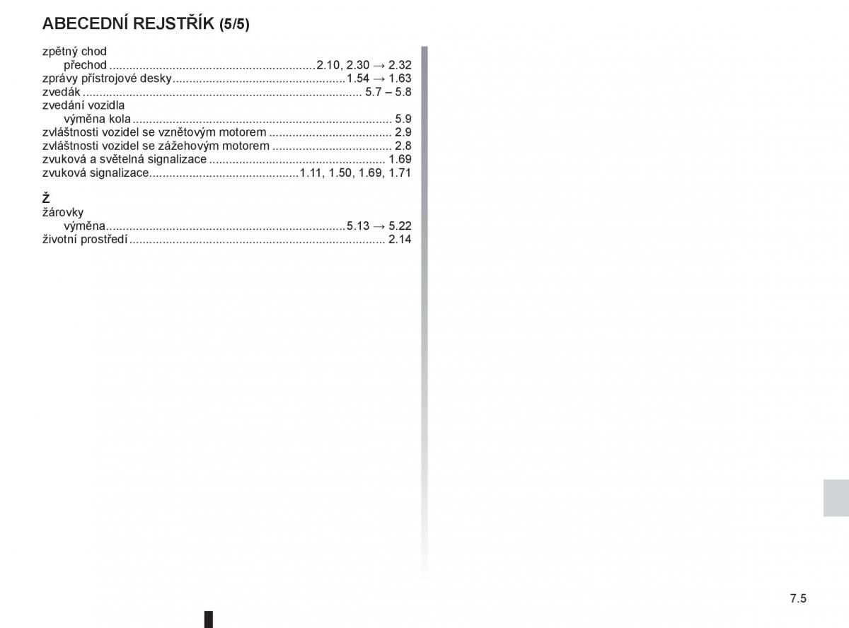 Renault Fluence navod k obsludze / page 231