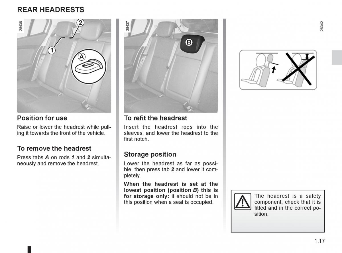 Renault Fluence owners manual / page 21