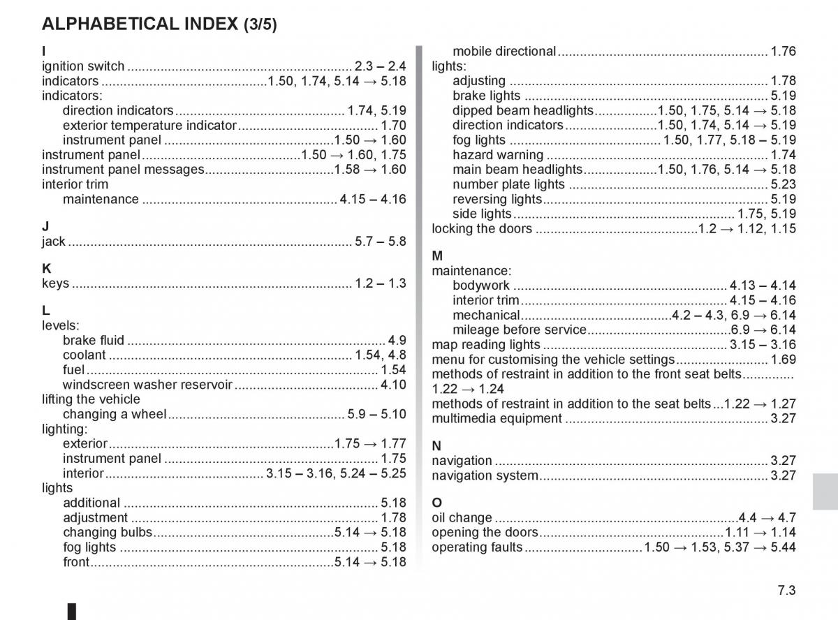 Renault Fluence owners manual / page 239