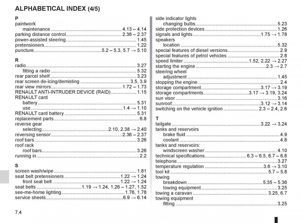 Renault Fluence owners manual / page 240