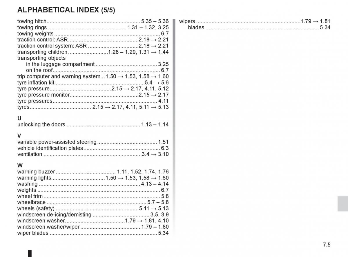Renault Fluence owners manual / page 241
