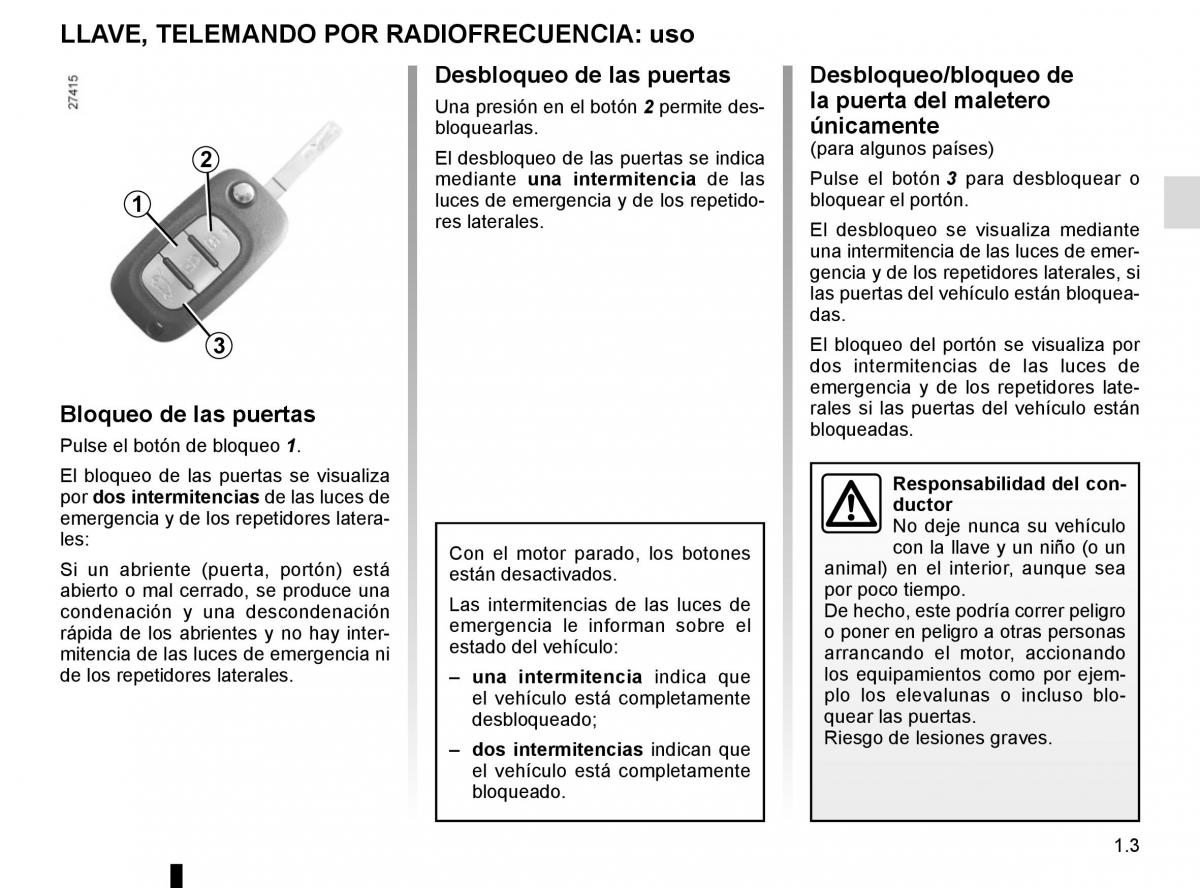 Renault Fluence manual del propietario / page 9