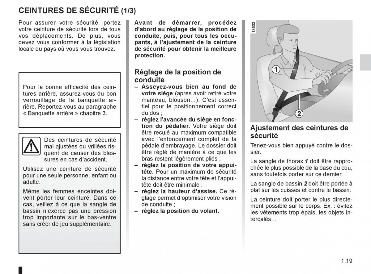 Renault Fluence manuel du proprietaire / page 21