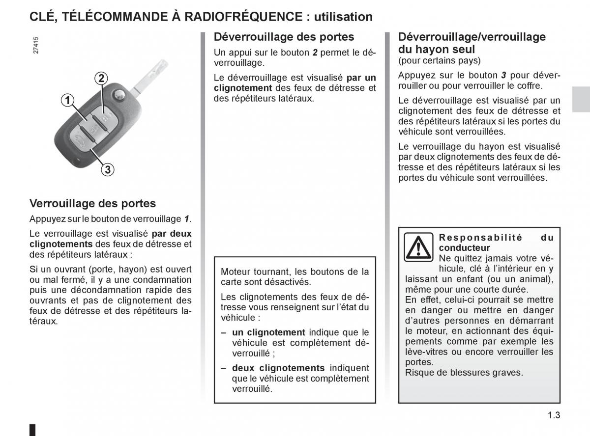 Renault Fluence manuel du proprietaire / page 5