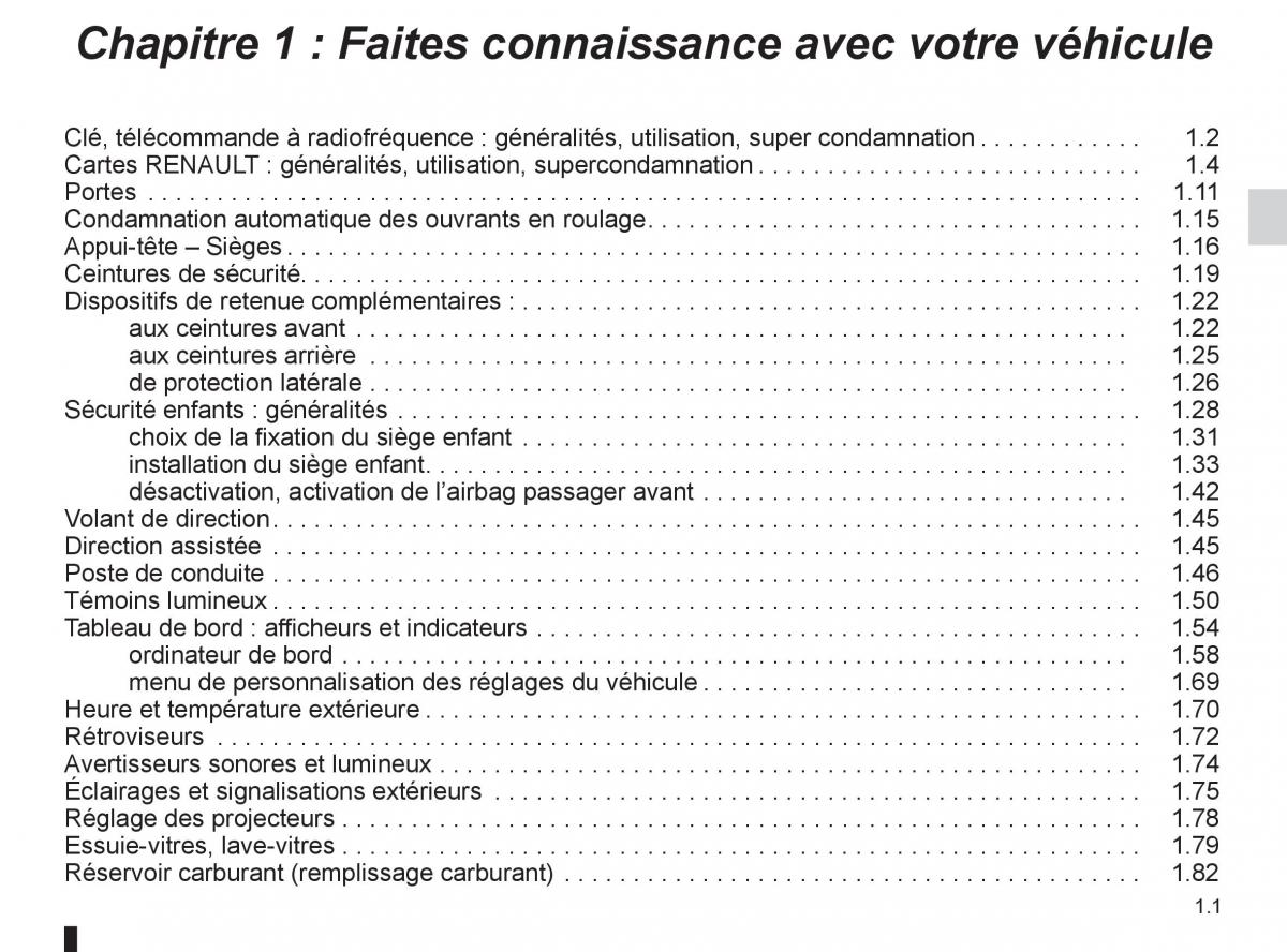 Renault Fluence manuel du proprietaire / page 3