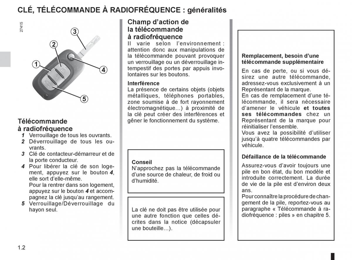 Renault Fluence manuel du proprietaire / page 4