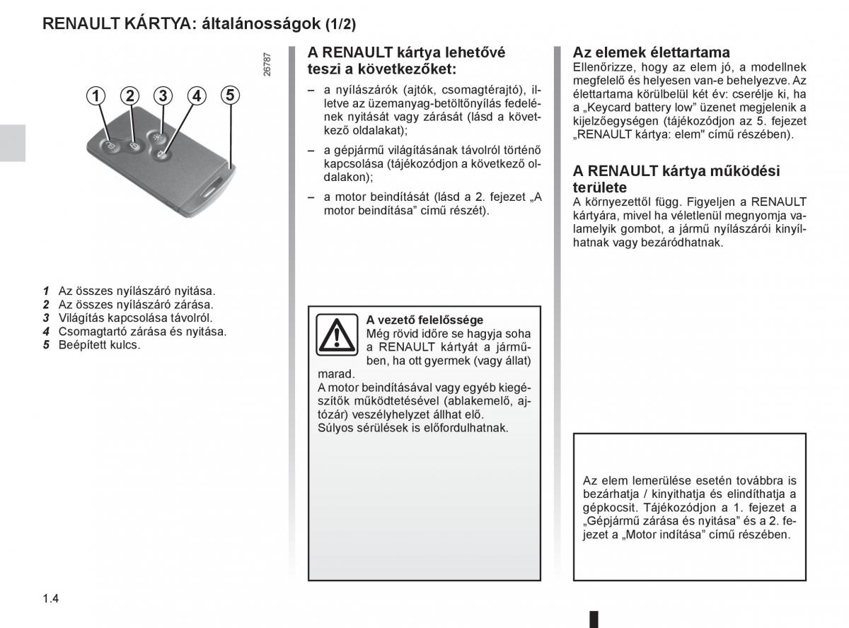 Renault Fluence Kezelesi utmutato / page 8