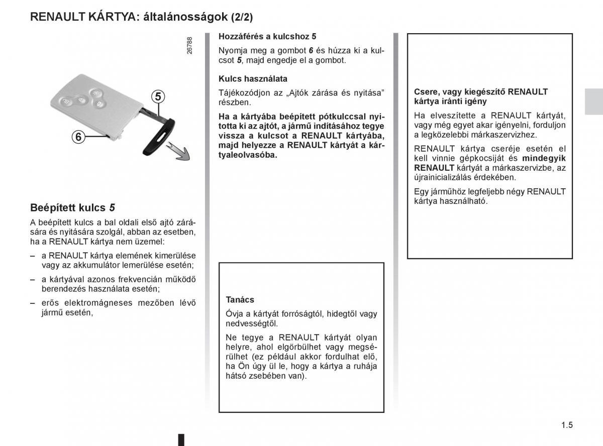 Renault Fluence Kezelesi utmutato / page 9