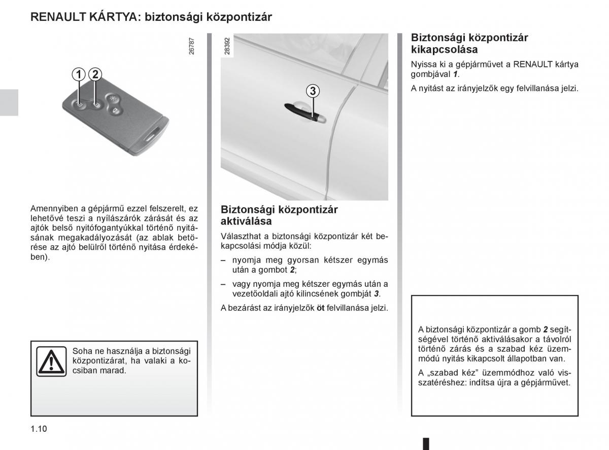 Renault Fluence Kezelesi utmutato / page 14