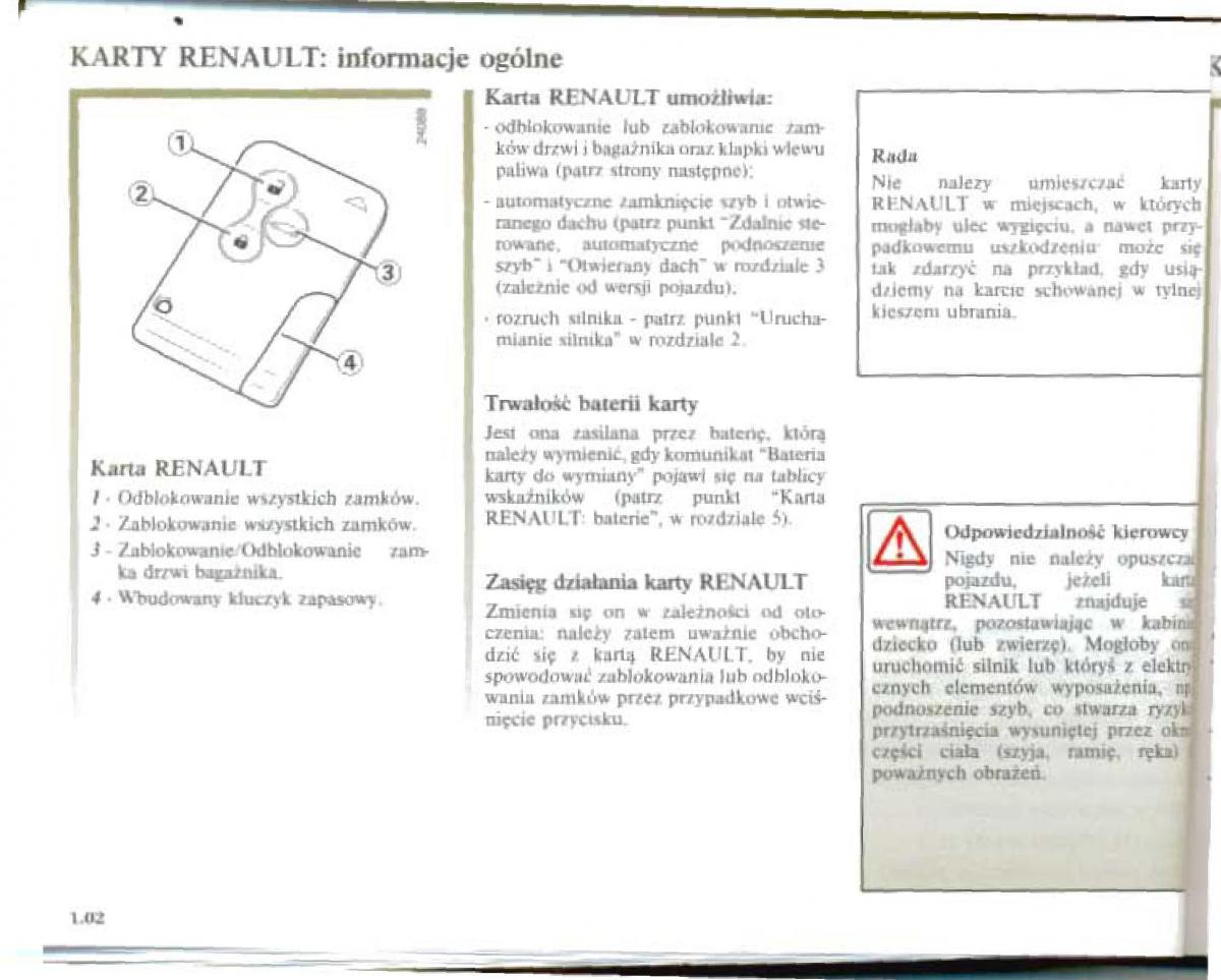 Renault Megane II 2 instrukcja obslugi / page 9