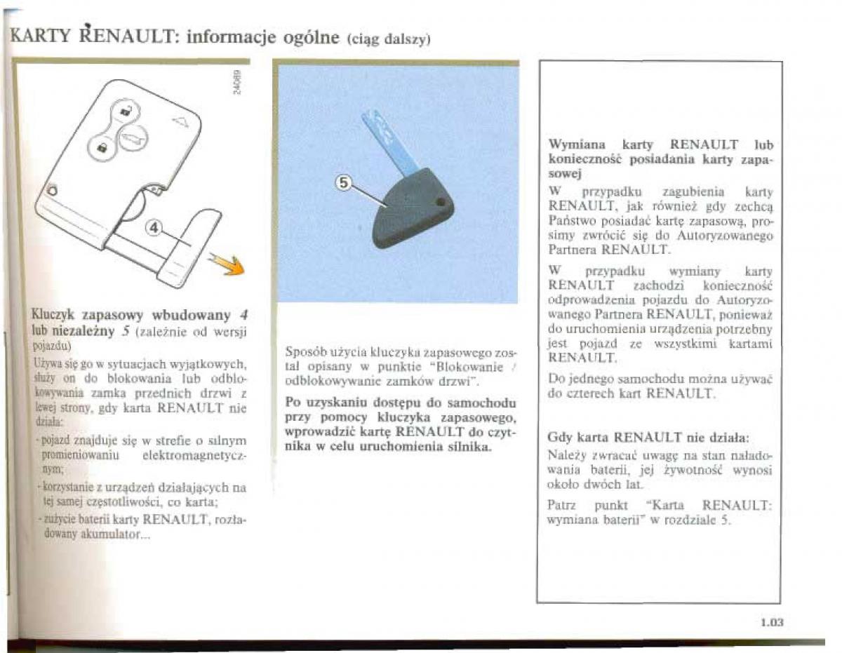 Renault Megane II 2 instrukcja obslugi / page 10