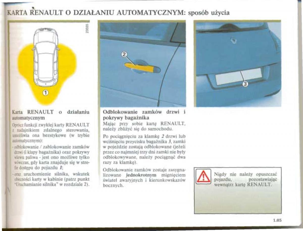Renault Megane II 2 instrukcja obslugi / page 12