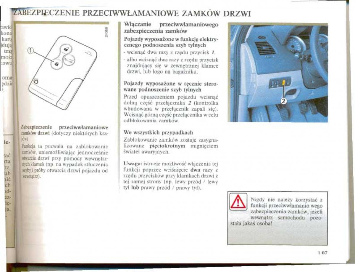 Renault Megane II 2 instrukcja obslugi / page 14