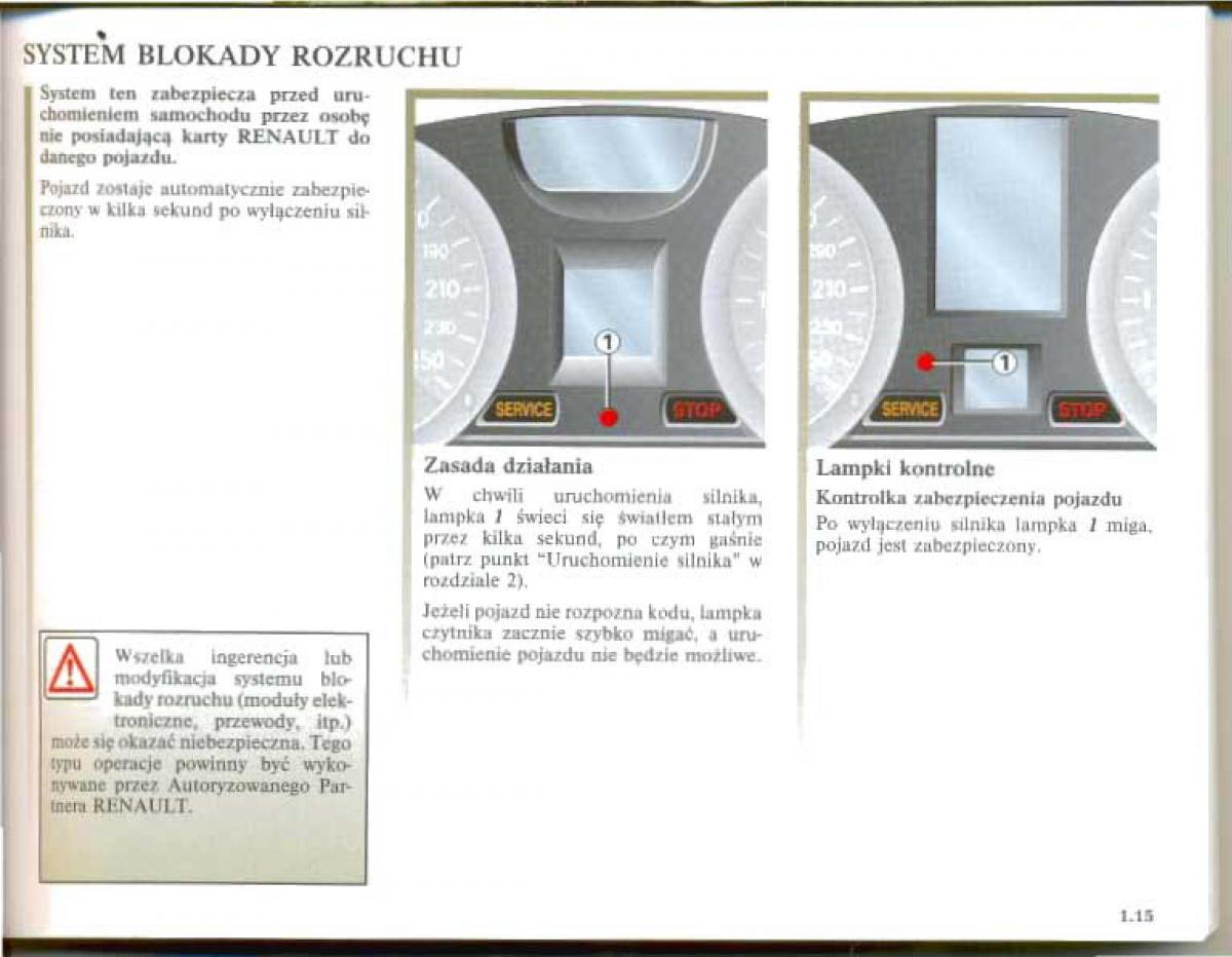 Renault Megane II 2 instrukcja obslugi page 22 pdf