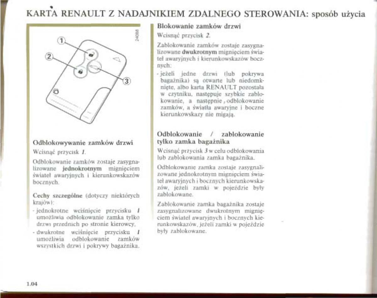 Renault Megane II 2 instrukcja obslugi / page 11