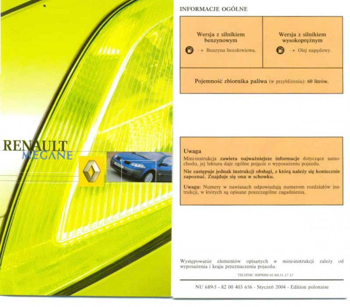 Renault Megane II 2 instrukcja obslugi / page 244