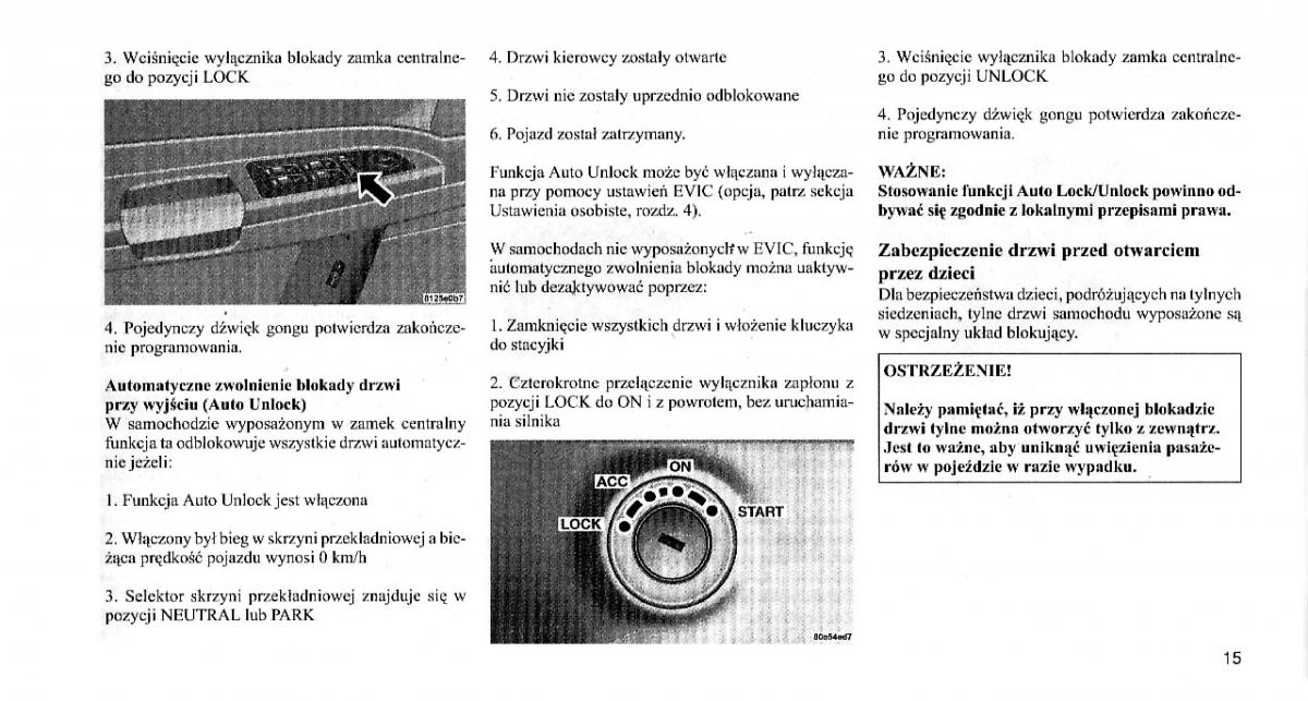 instrukcja obsługi Chrysler 300C Chrysler 300C I 1 instrukcja / page 14