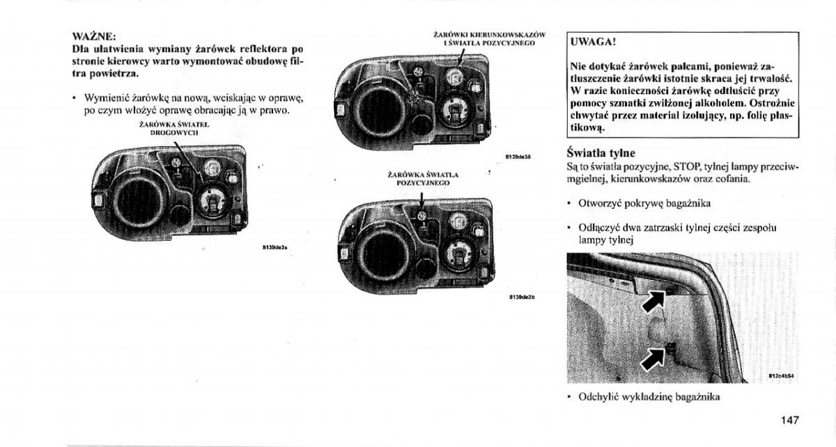 Chrysler 300C I 1 instrukcja obslugi / page 146