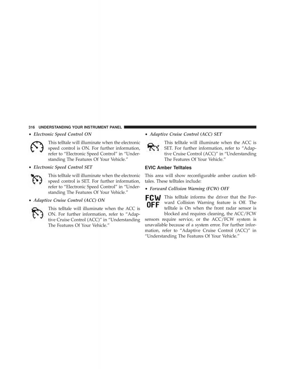 Chrysler 300C II 2 owners manual / page 318