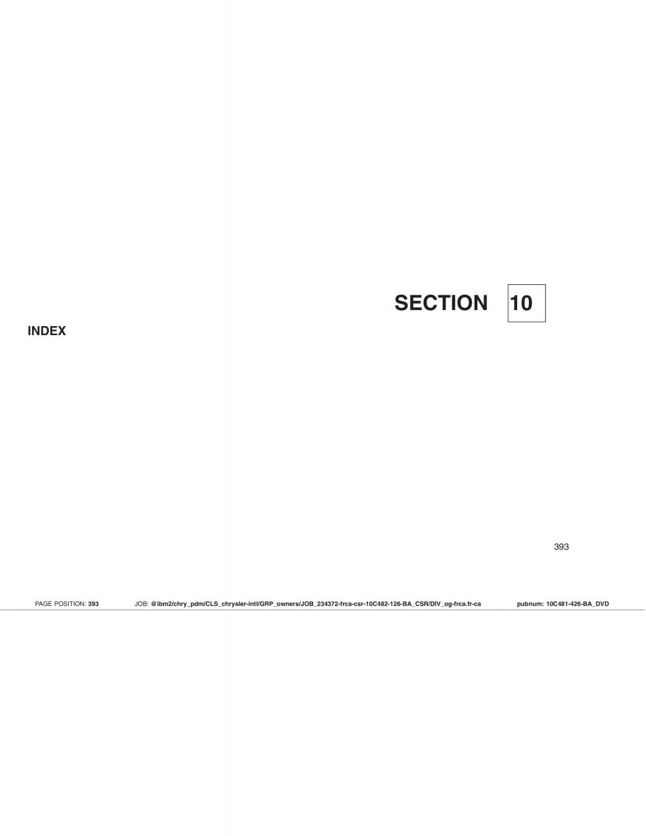 manual  Chrysler 300C I 1 SRT manuel du proprietaire / page 393