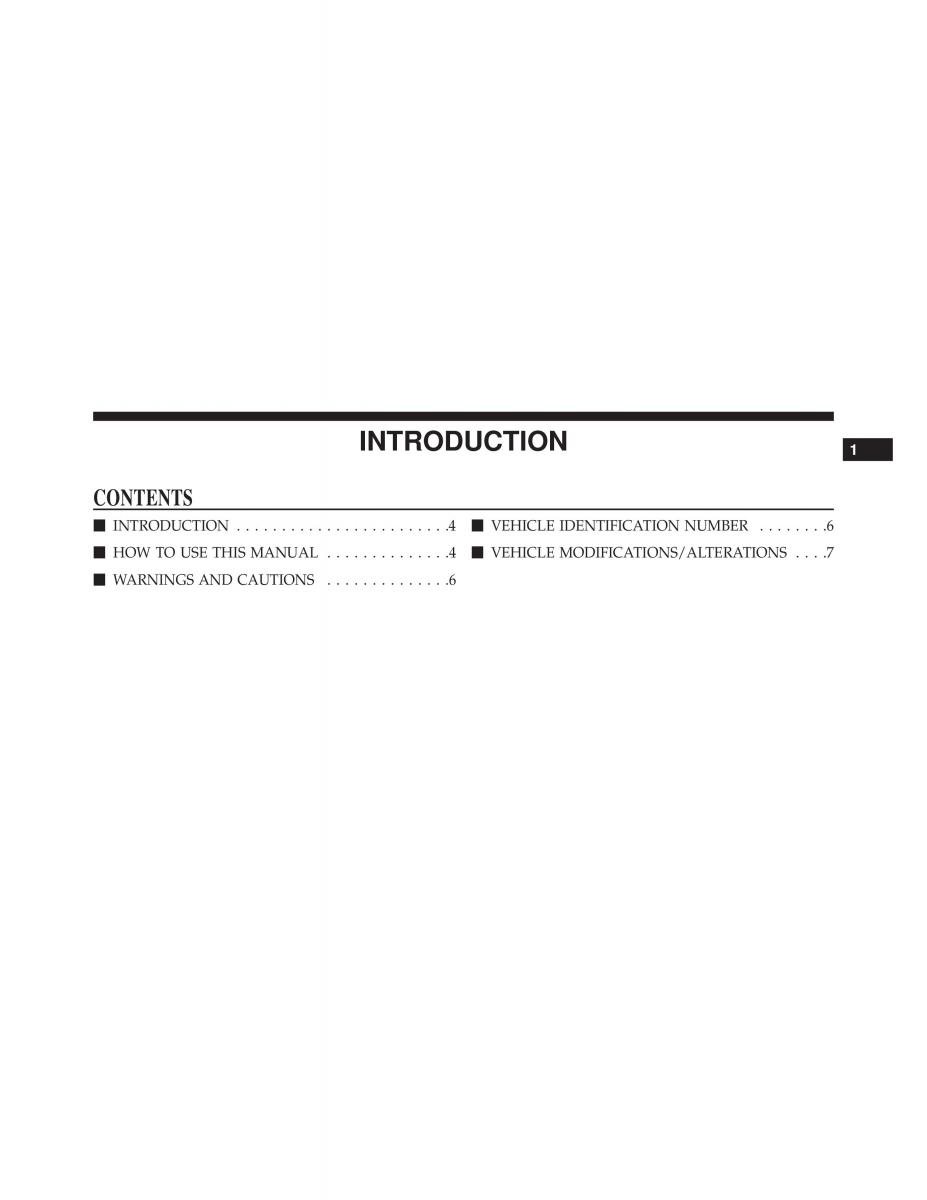 Chrysler 300C II 2 SRT owners manual / page 5