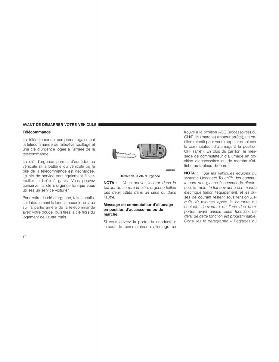 Chrysler 300C II 2 SRT manuel du proprietaire / page 14