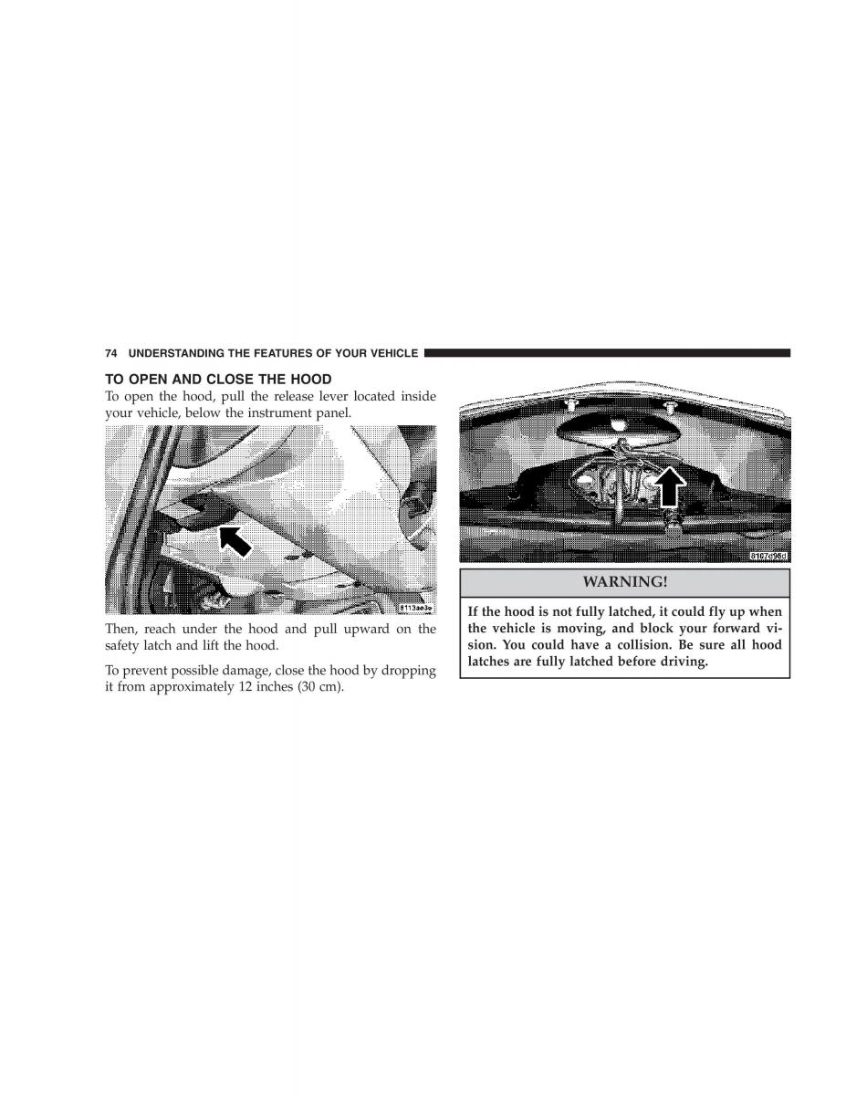 Chrysler Crossfire owners manual / page 74