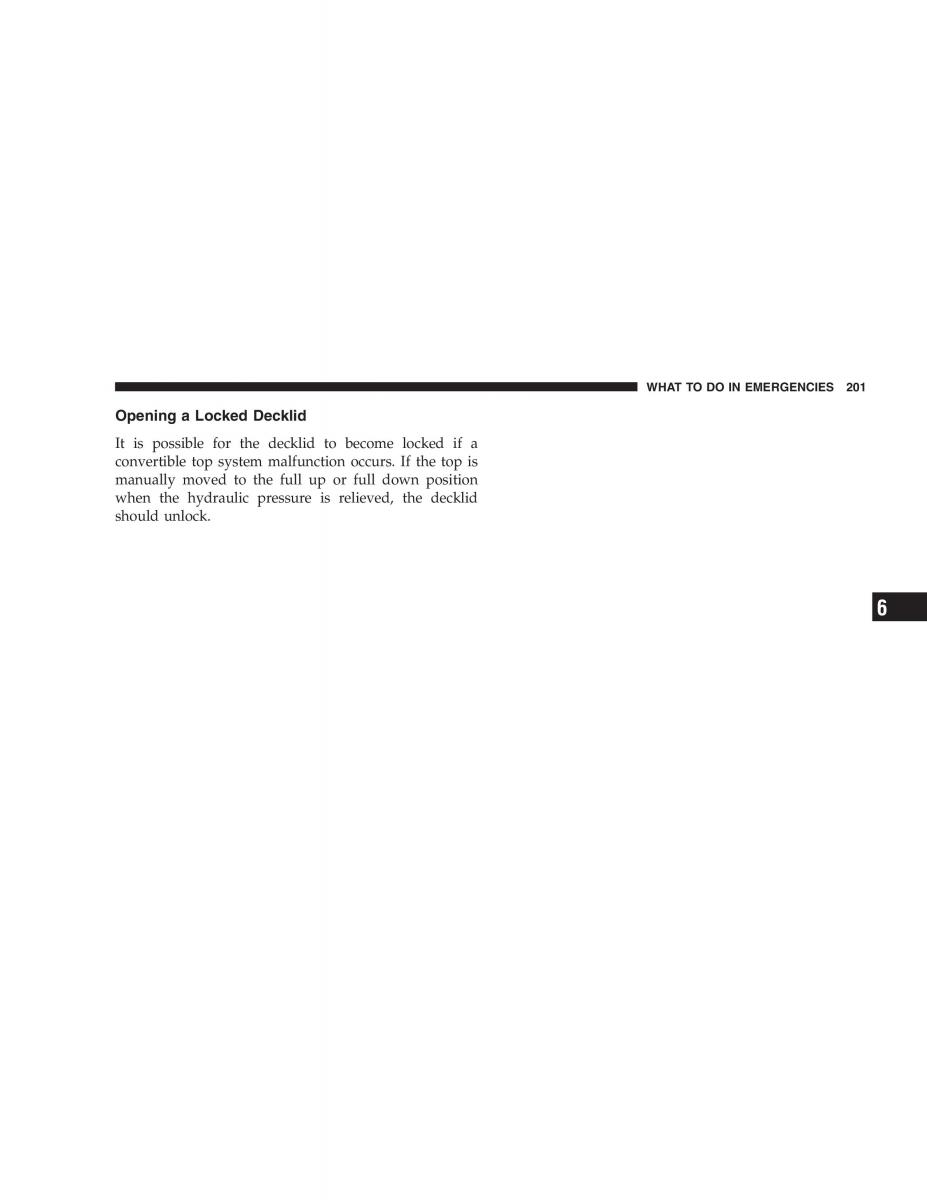 Chrysler Crossfire owners manual / page 201