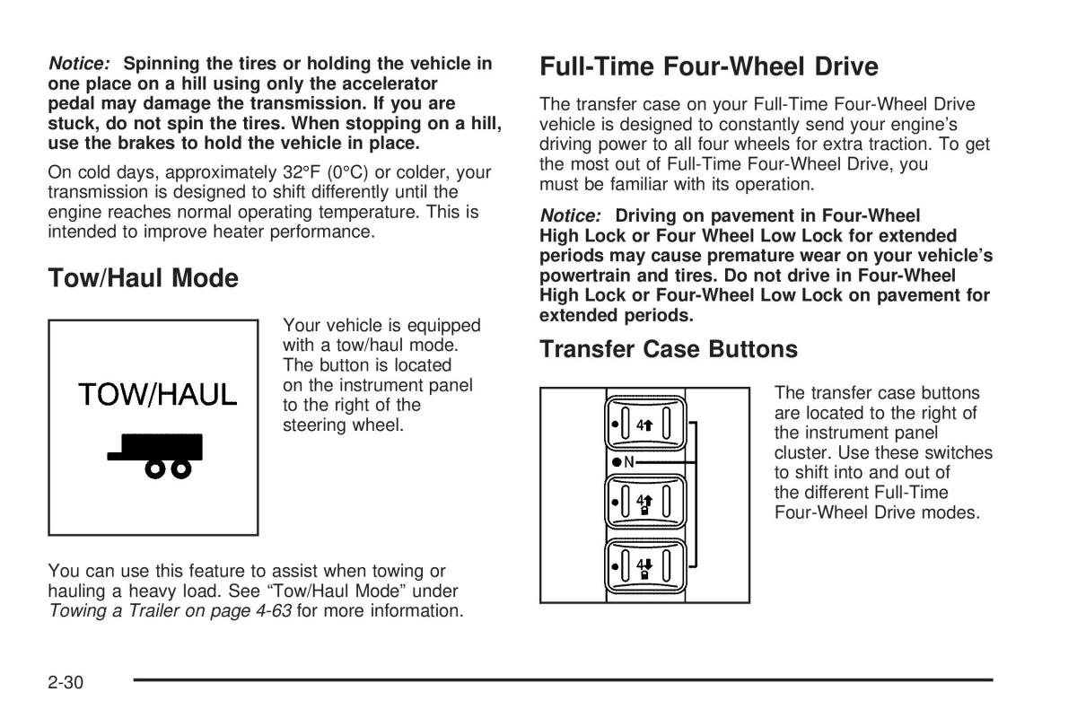 Hummer H2 owners manual / page 106