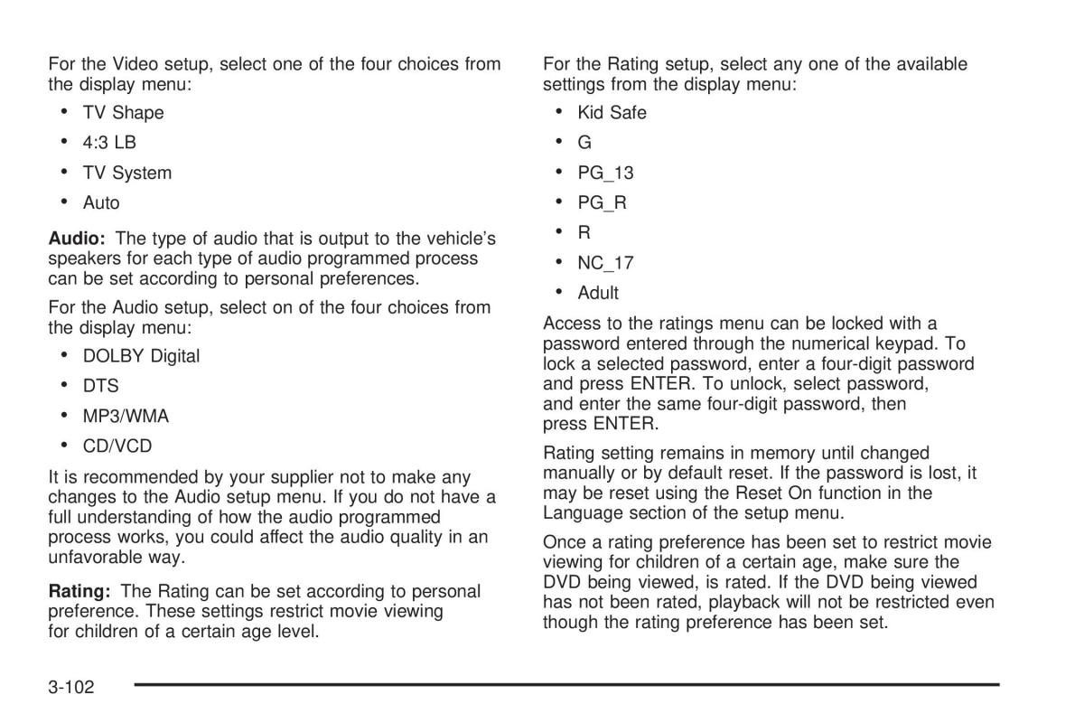 Hummer H2 owners manual / page 242