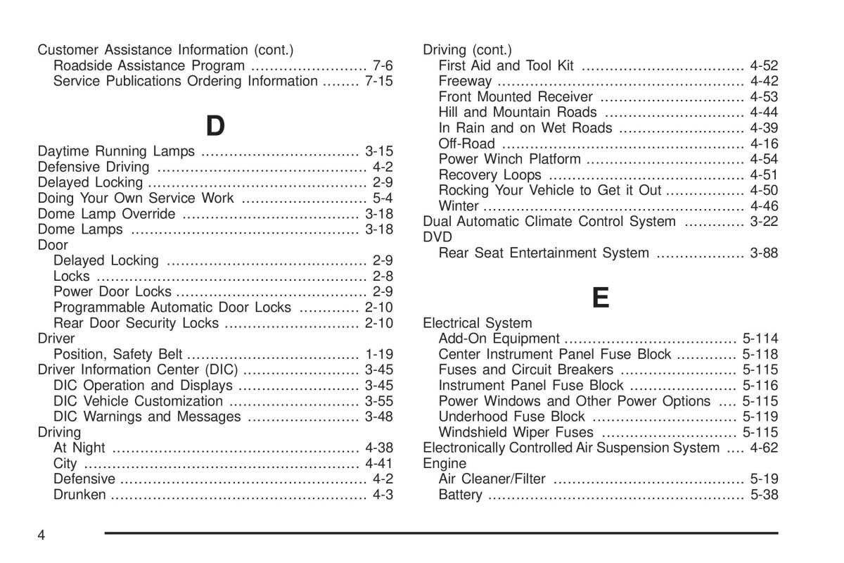 manual  Hummer H2 owners manual / page 492