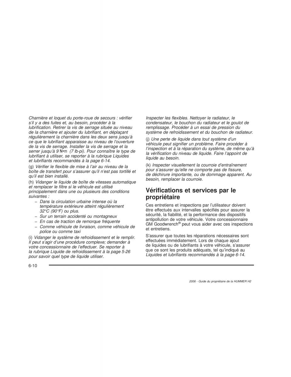 Hummer H2 manuel du proprietaire / page 545