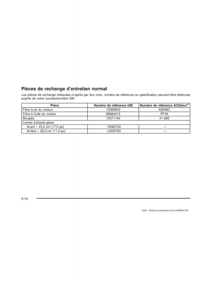 Hummer H2 manuel du proprietaire / page 551