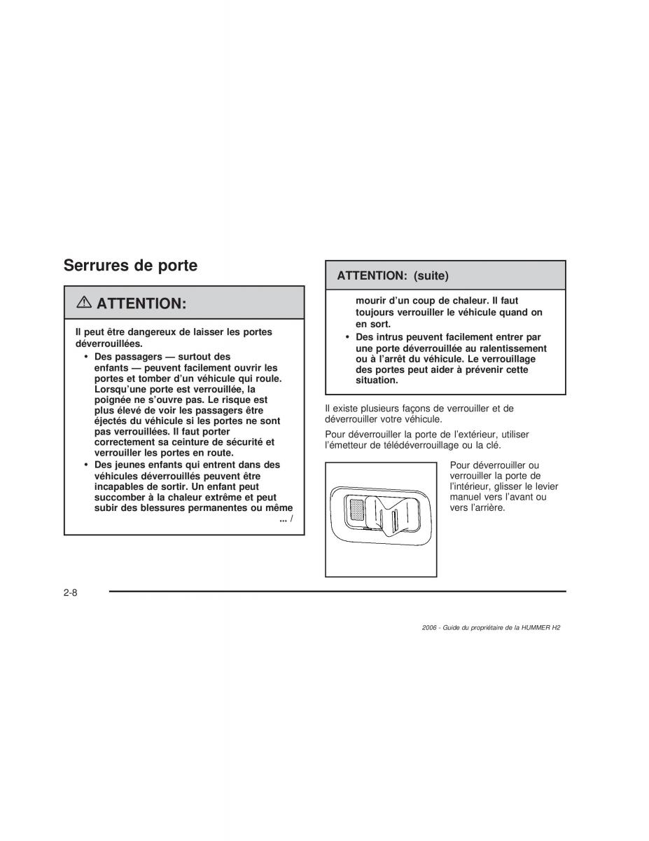 Hummer H2 manuel du proprietaire / page 93