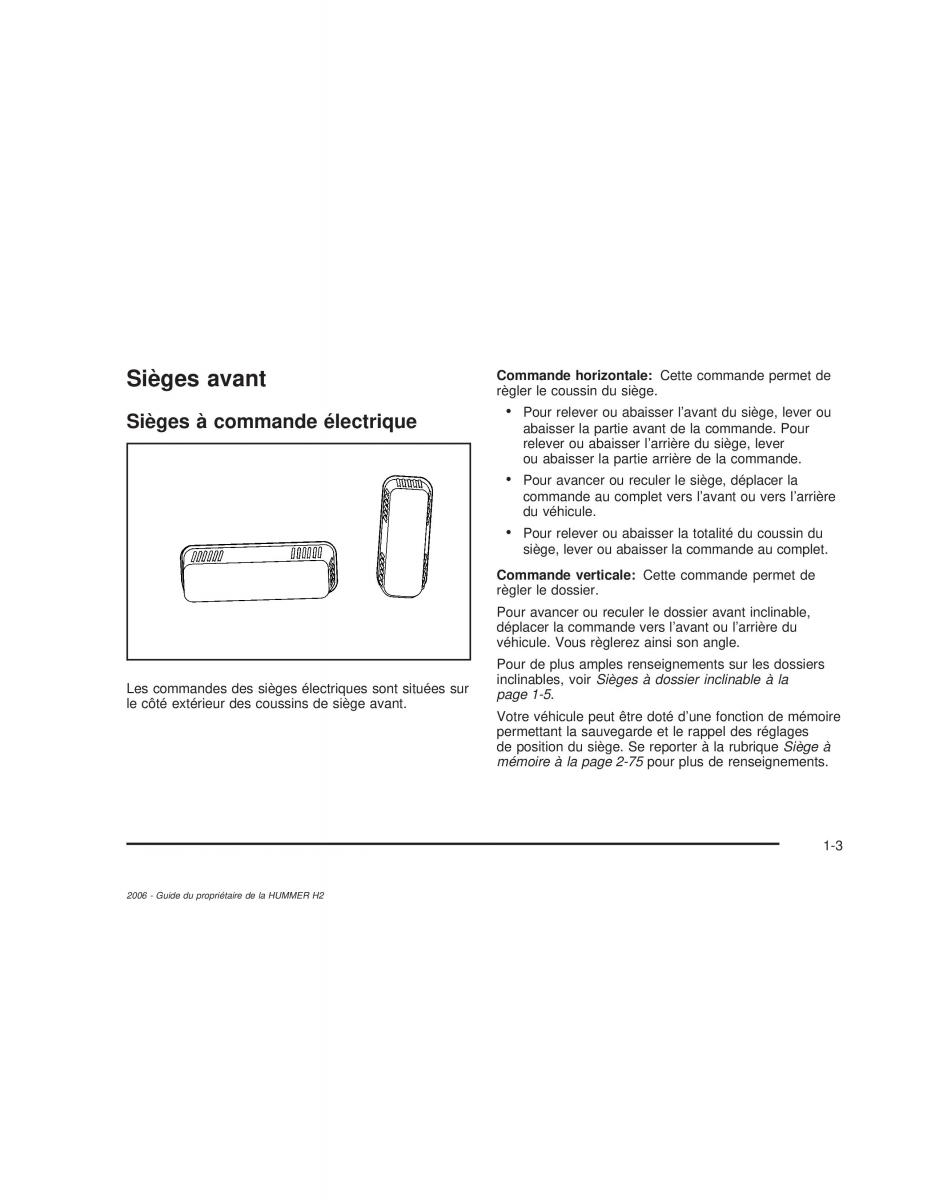 manual  Hummer H2 manuel du proprietaire / page 10