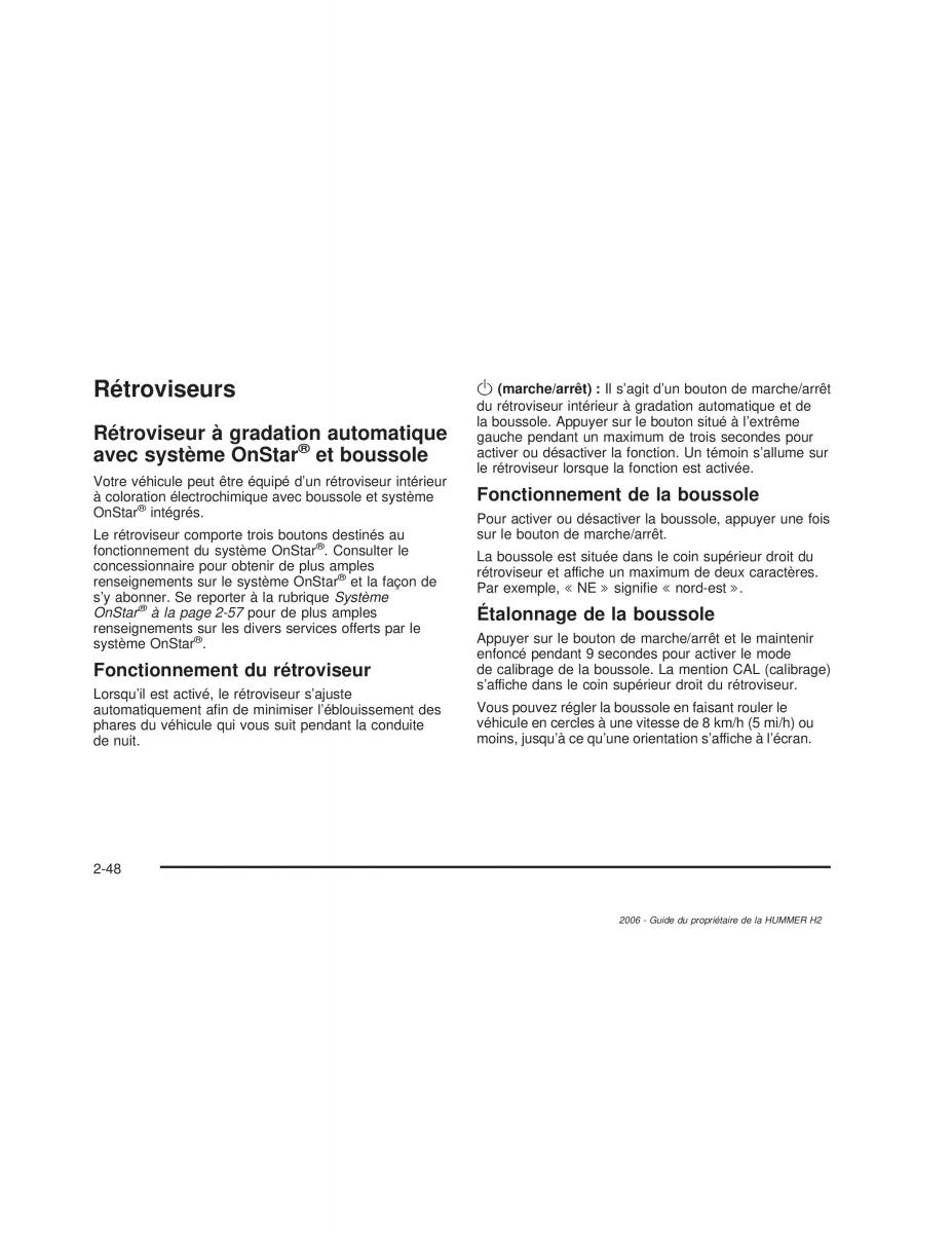 Hummer H2 manuel du proprietaire / page 133