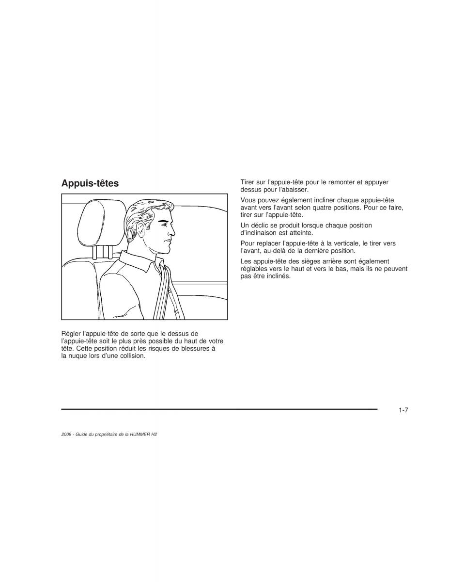 manual  Hummer H2 manuel du proprietaire / page 14