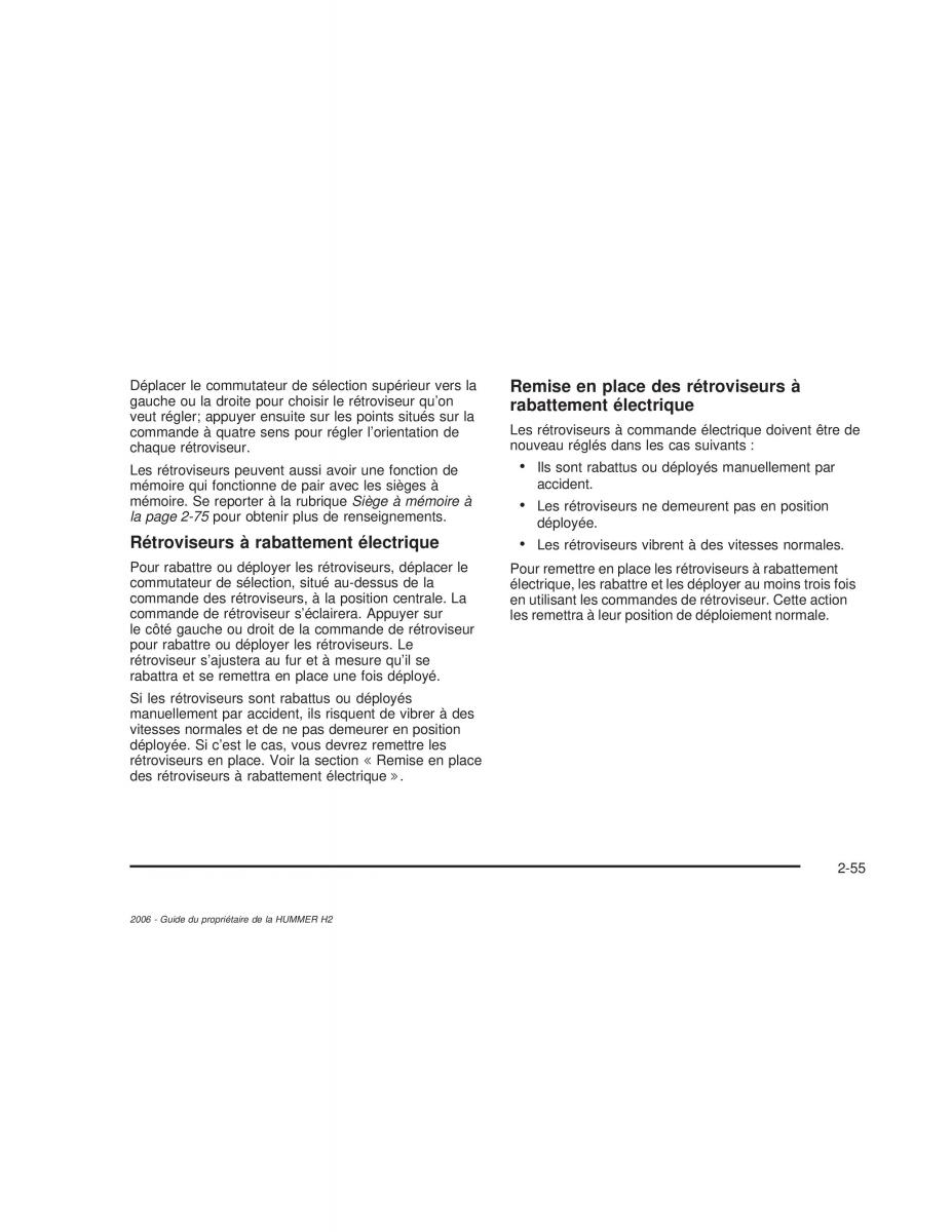Hummer H2 manuel du proprietaire / page 140