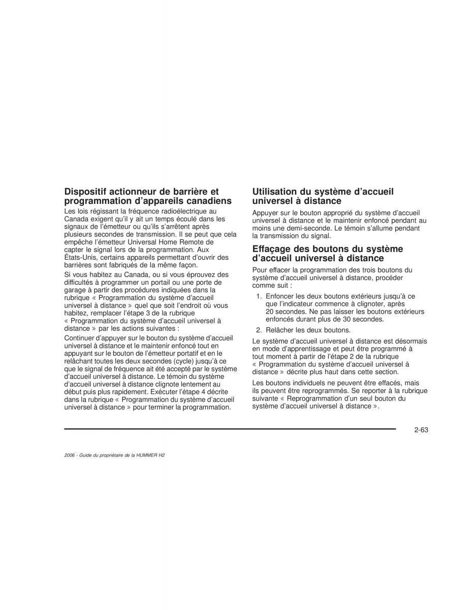 Hummer H2 manuel du proprietaire / page 148