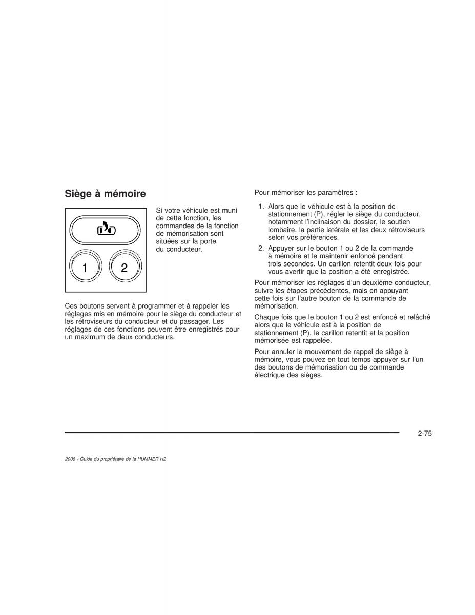 Hummer H2 manuel du proprietaire / page 160