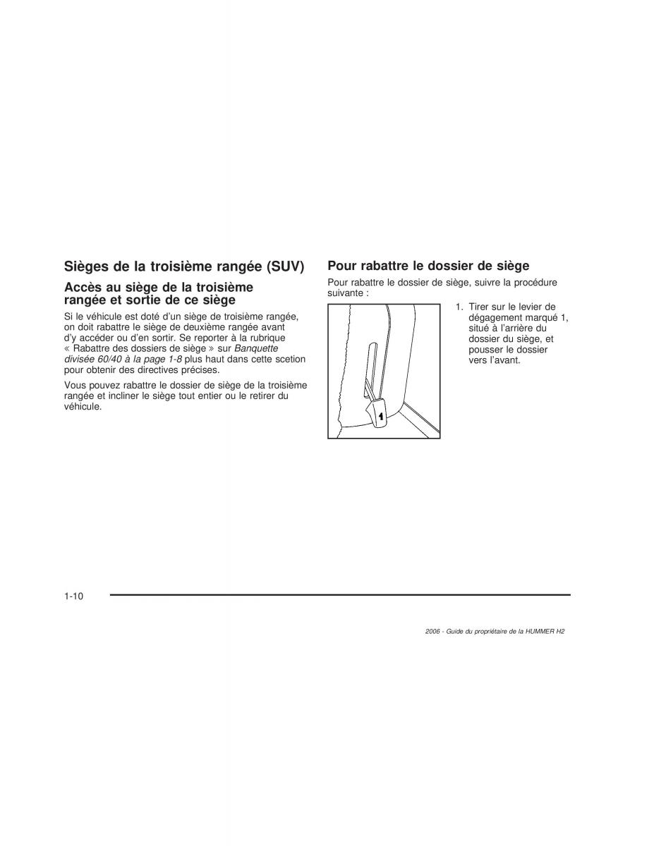 Hummer H2 manuel du proprietaire / page 17