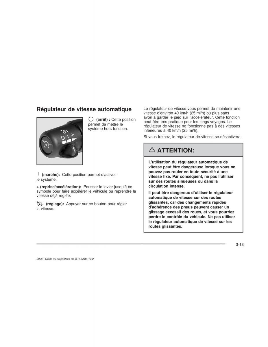 Hummer H2 manuel du proprietaire / page 174