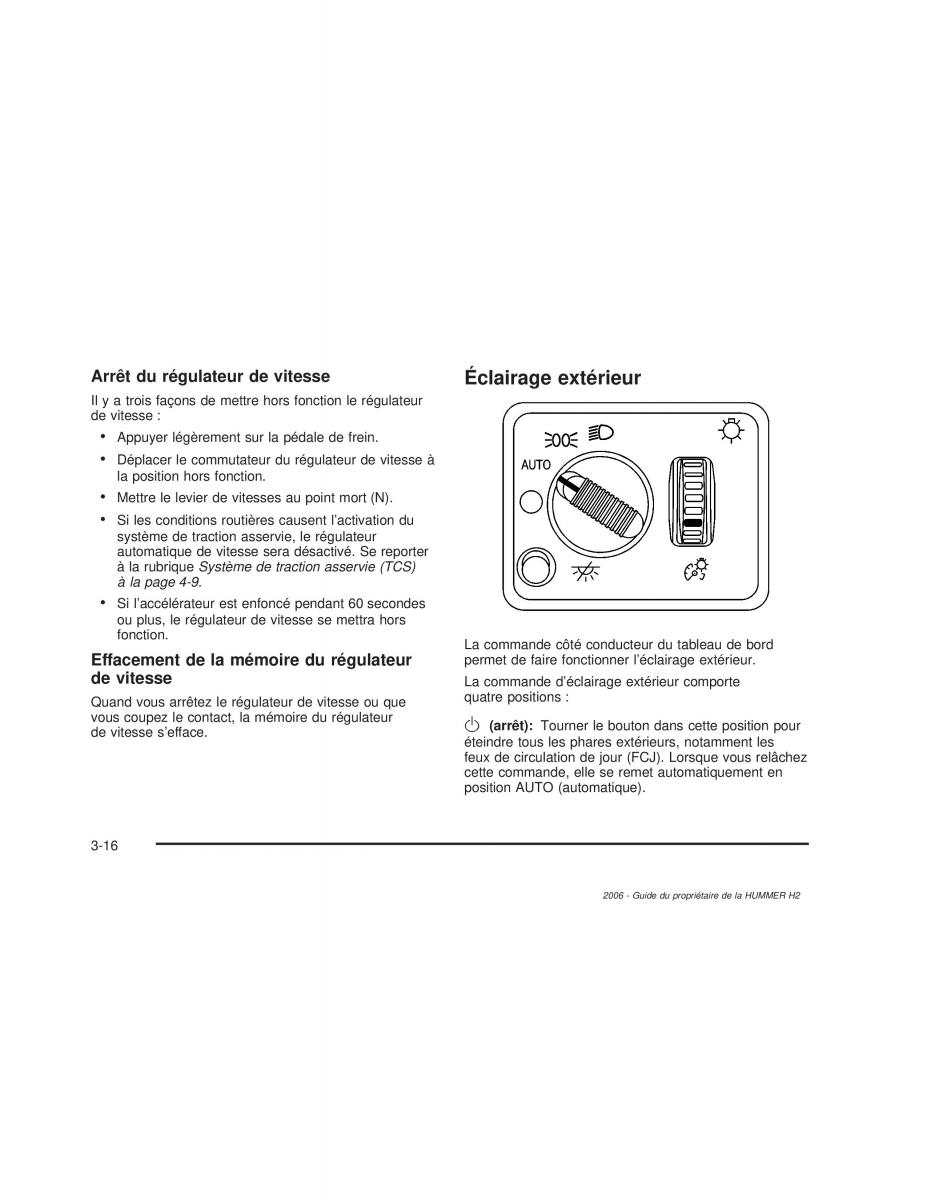 Hummer H2 manuel du proprietaire / page 177