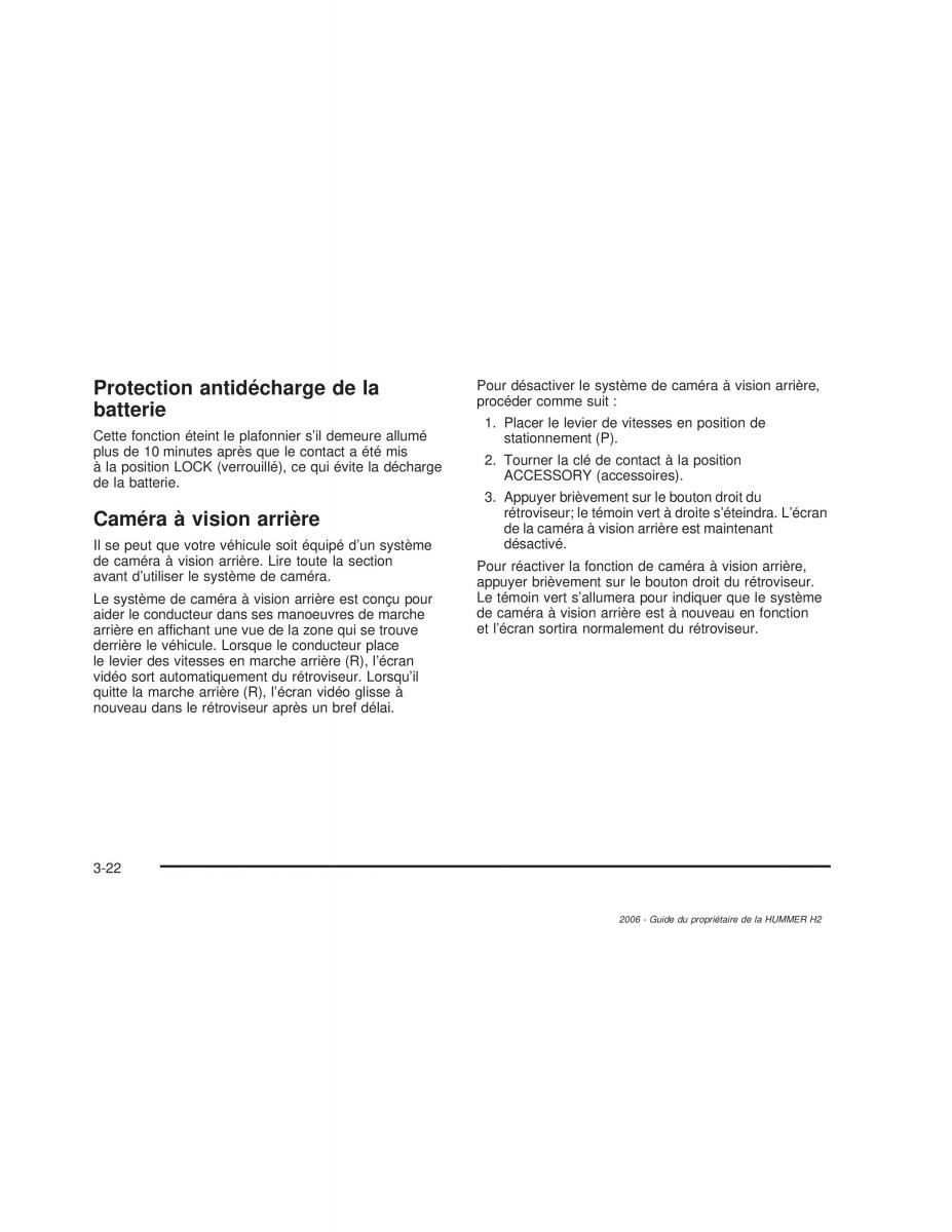 Hummer H2 manuel du proprietaire / page 183