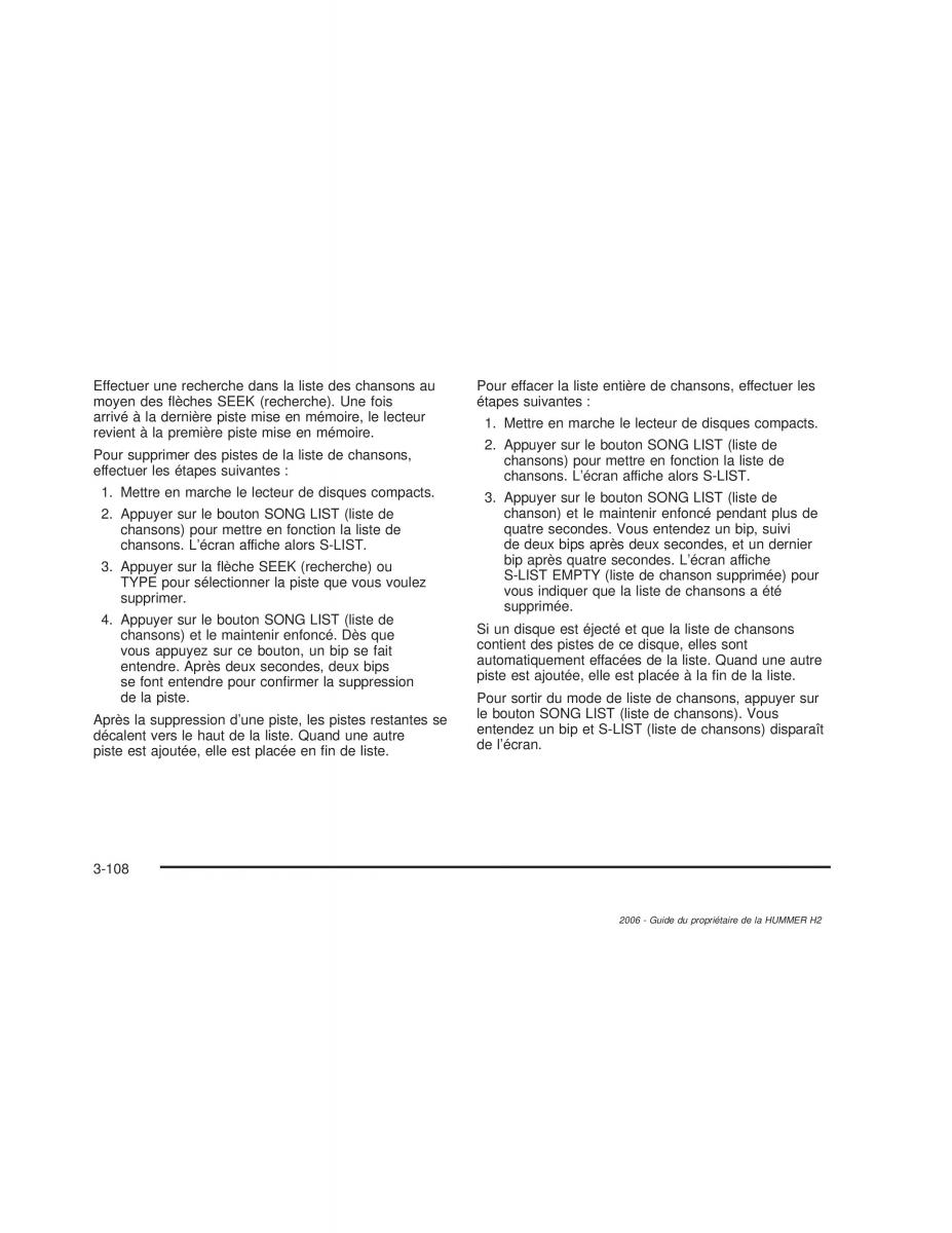 Hummer H2 manuel du proprietaire / page 269