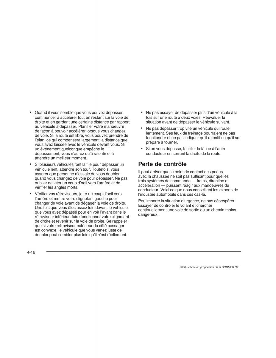 Hummer H2 manuel du proprietaire / page 317