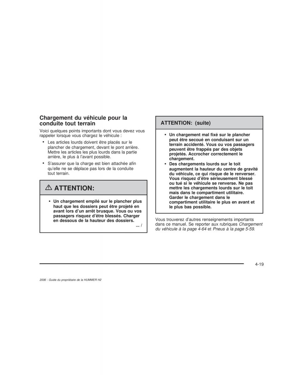 Hummer H2 manuel du proprietaire / page 320